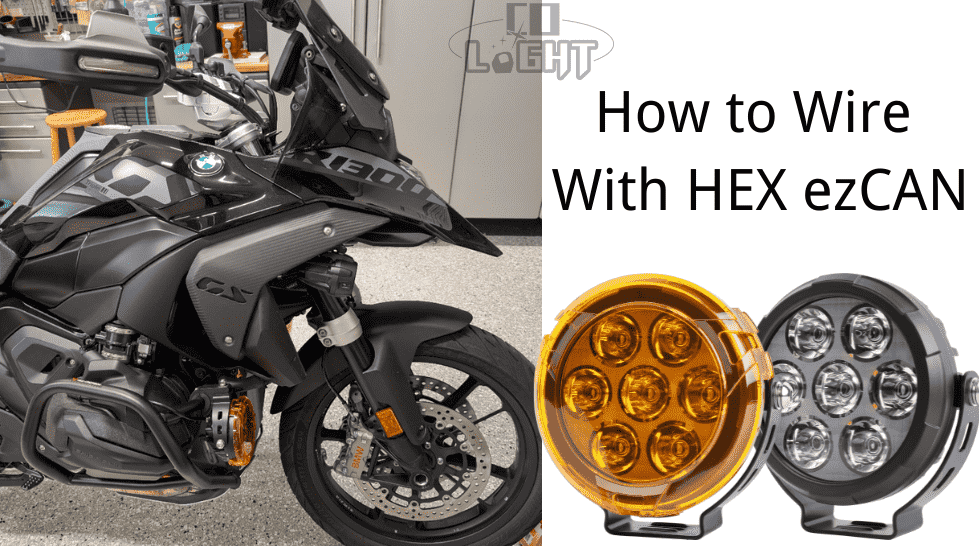 COLIGHT How To Wire COLIGHT D07 Pro Series To HEX ezCAN On BMW R1300GS?