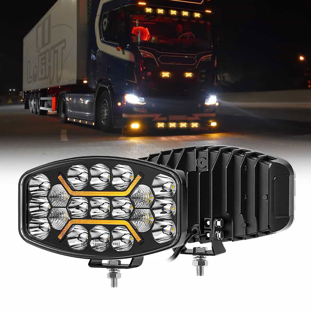 COLIGHT 10 Inch Auxiliary Spot Beam LED Work Light With Amber DRL(Single)