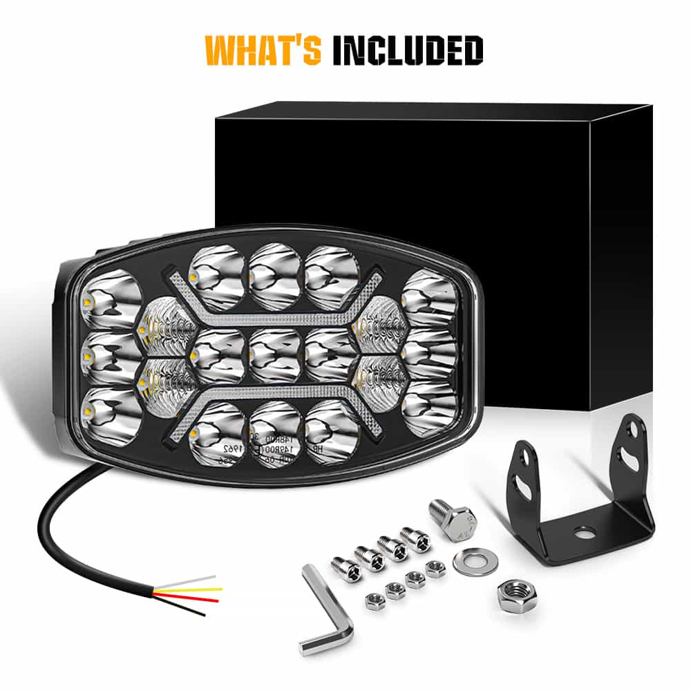 COLIGHT 10 Inch Auxiliary Spot Beam LED Work Light With Amber DRL(Single)