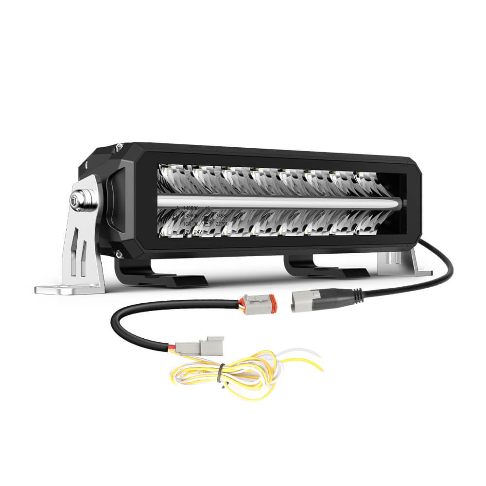 12-Zoll Polar Bear Serie Doppelreihige LED-Lichtleiste mit Weißem & Bernsteinfarbenem Tagfahrlicht (DRL)