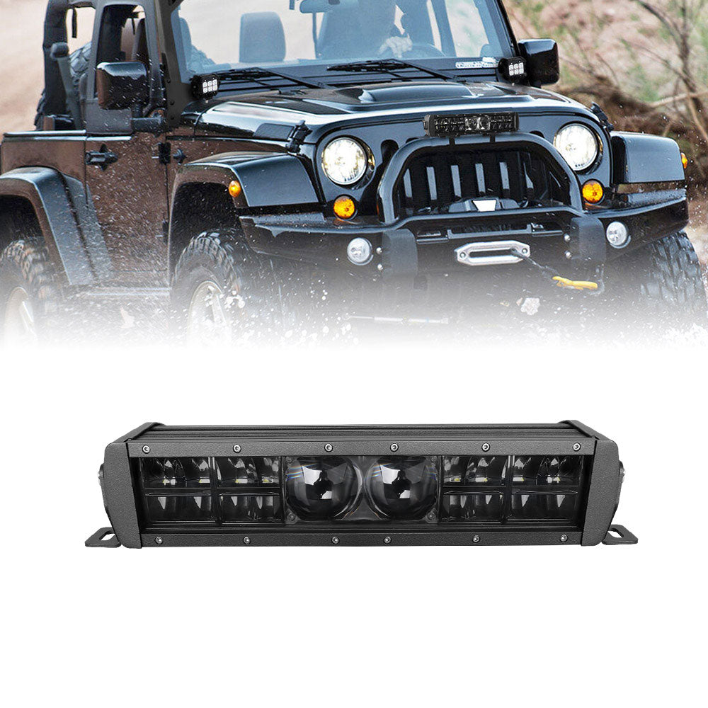 12inch F25 Series Multi Spot-projector Laser Module Dual Row LED Light Bar