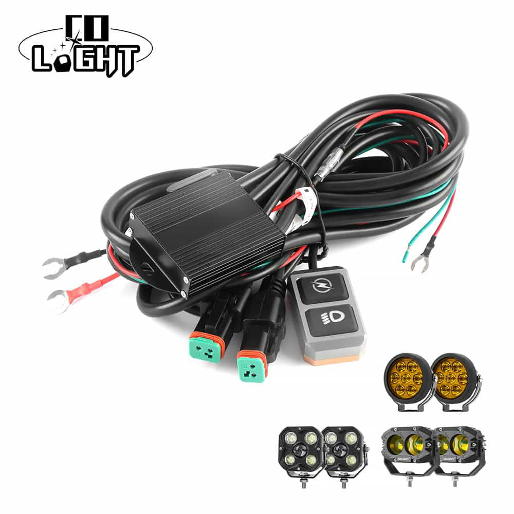 16AWG DT Connector Motorcycle Horn-Triggered Flashing Wire Assembly