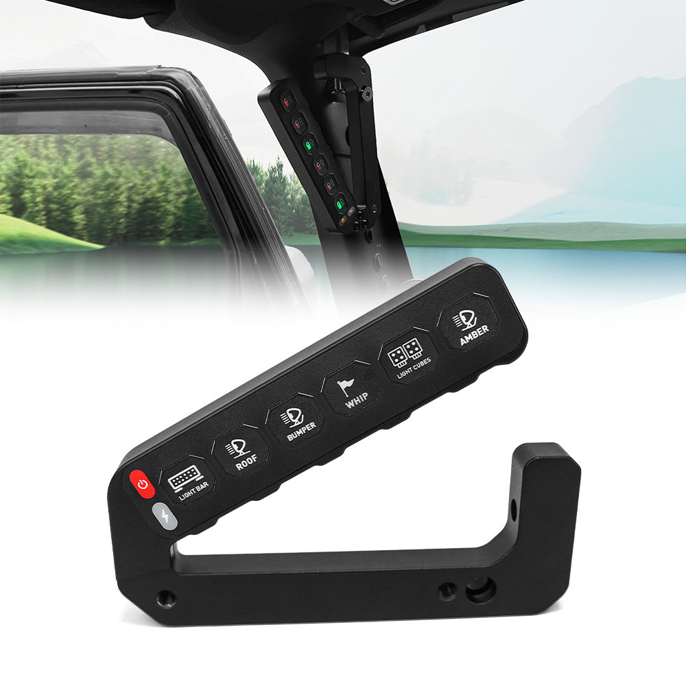 Poignée de prise Jeep Wrangler JK Panneau de commutateurs 6 voies