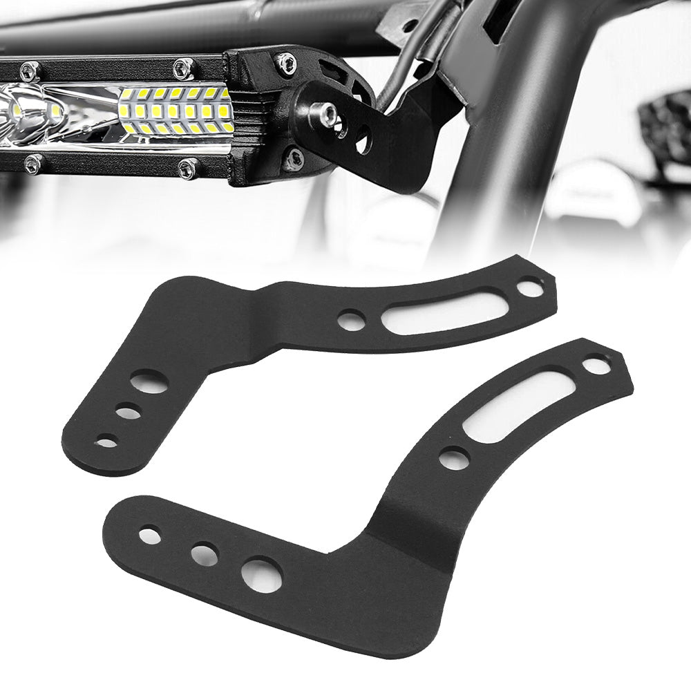 Upper LED Light Bar Roof Mount Brackets For Polaris RZR 900 1000 800