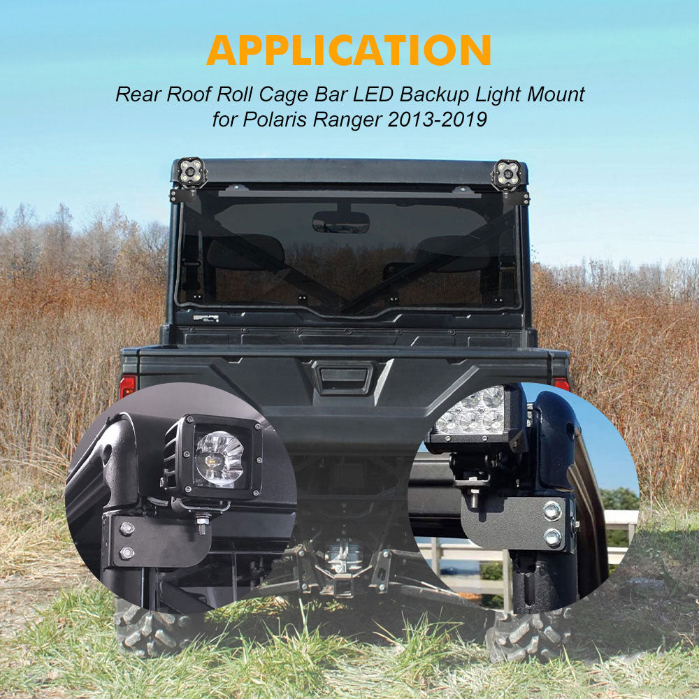 2013-2019 Polaris Ranger Rear Roof Reverse Light Mounting Bracket