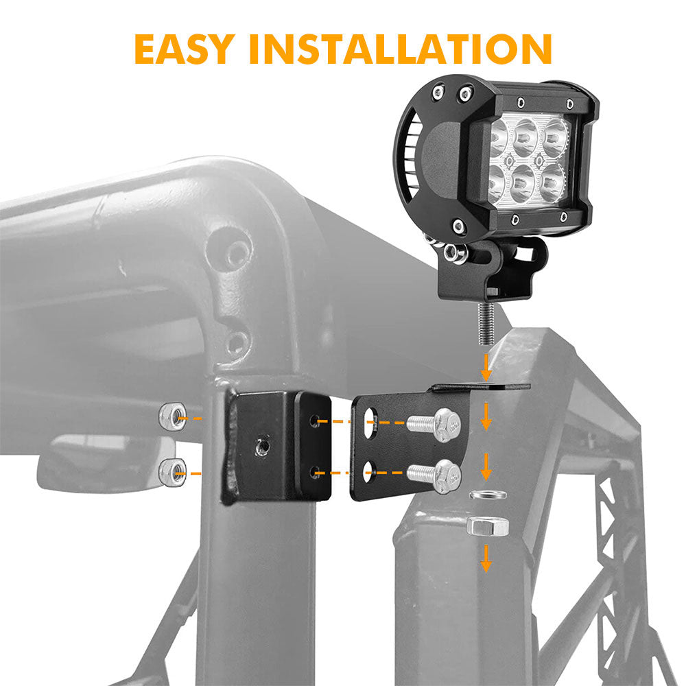 2013-2019 Polaris Ranger Rear Roof Reverse Light Mounting Bracket