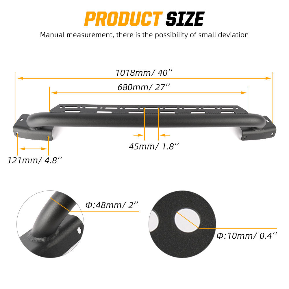 Kit de luces LED para parachoques delantero Ford Bronco 2021-2024 (4 piezas), luces de la serie Cube4 de 4 pulgadas