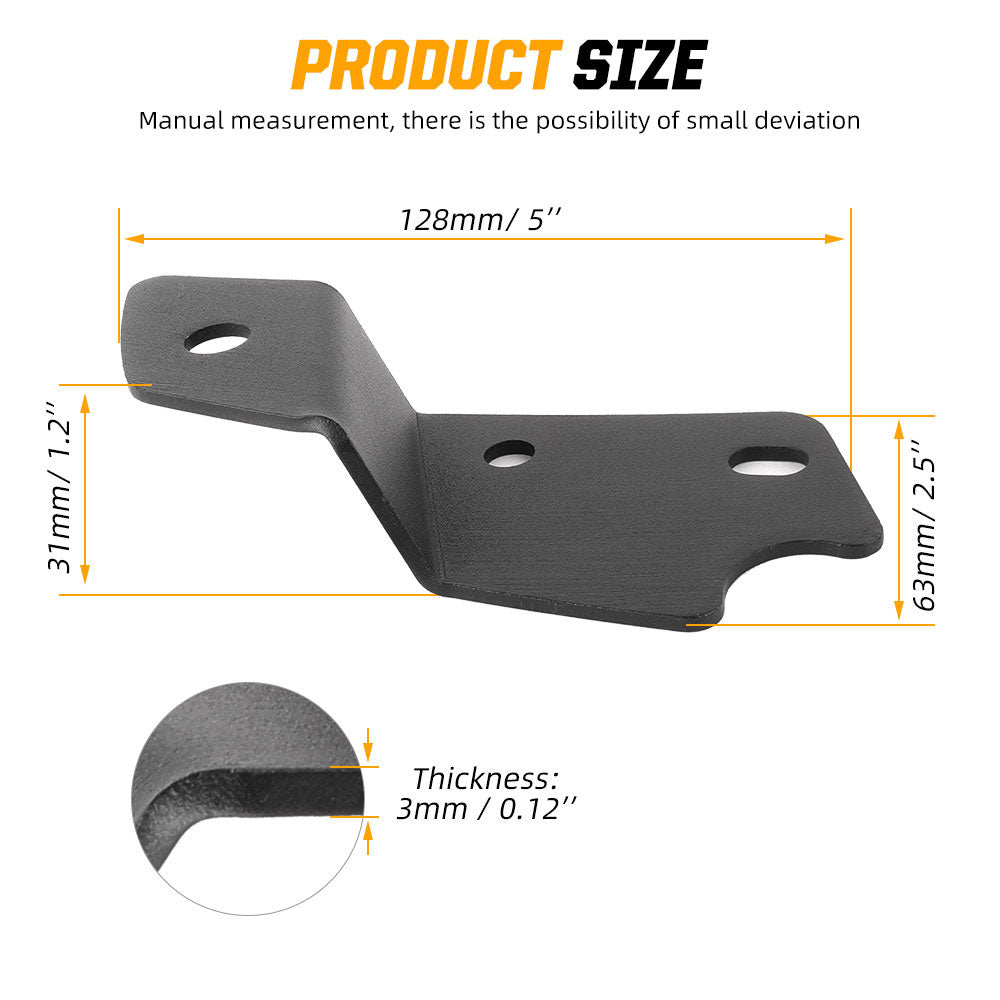 2021-2022 Ford Bronco Single Lamp Hood Hinge Mounting Brackets