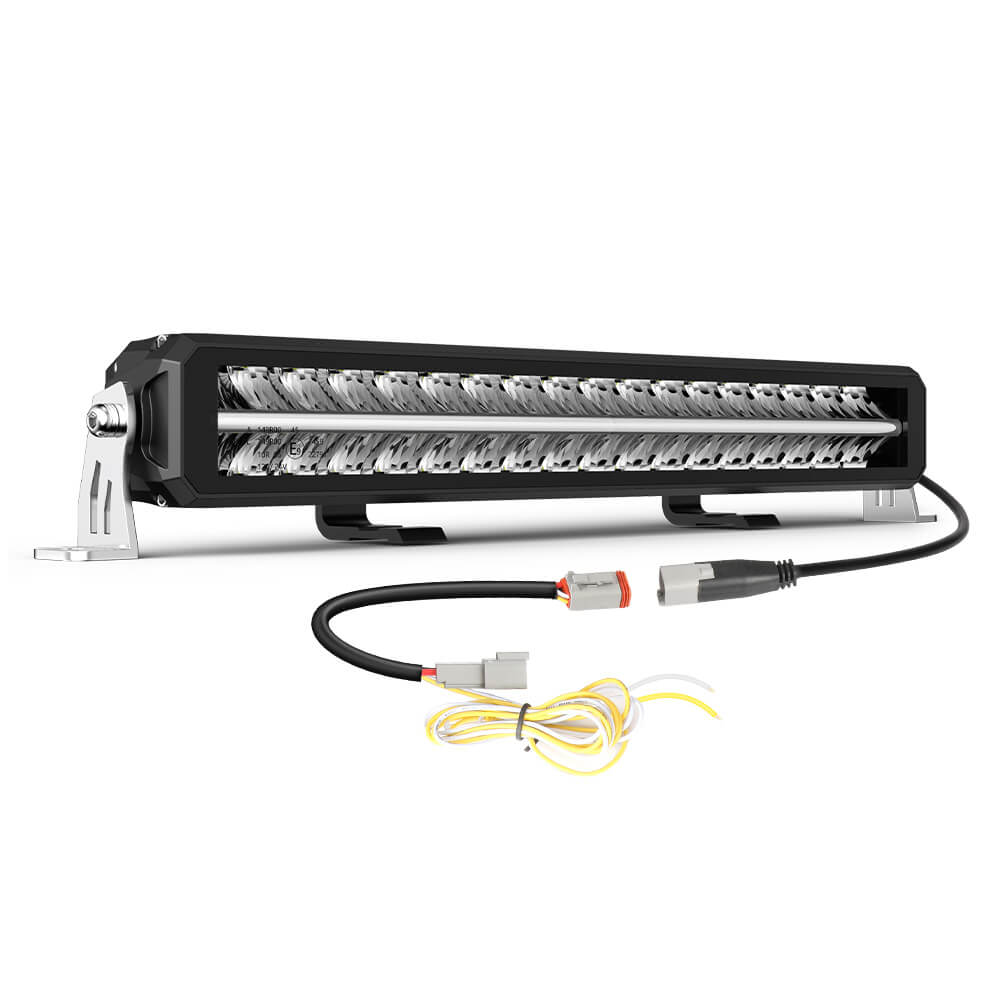 22-Zoll Polar Bear Serie Doppelreihige LED-Lichtleiste mit Weißem & Bernsteinfarbenem Tagfahrlicht