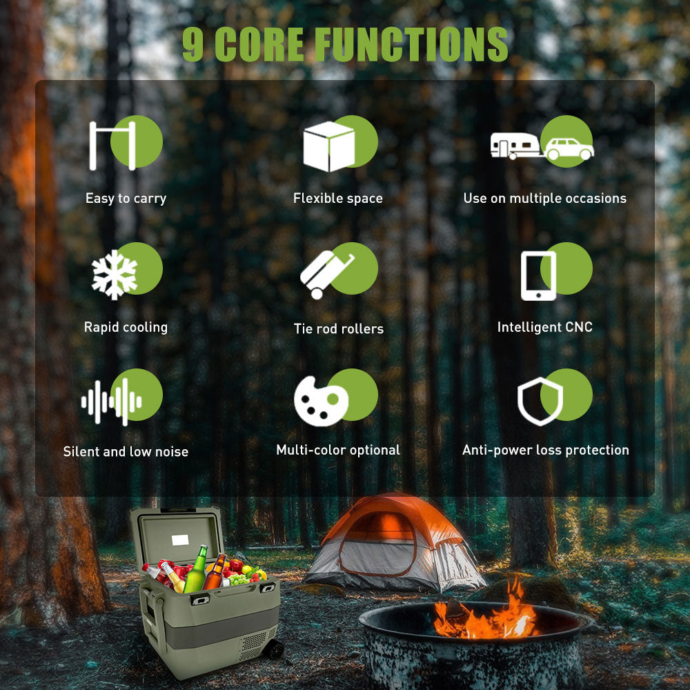 40L Dual-Zonen tragbarer Kühlschrank 12V für Auto