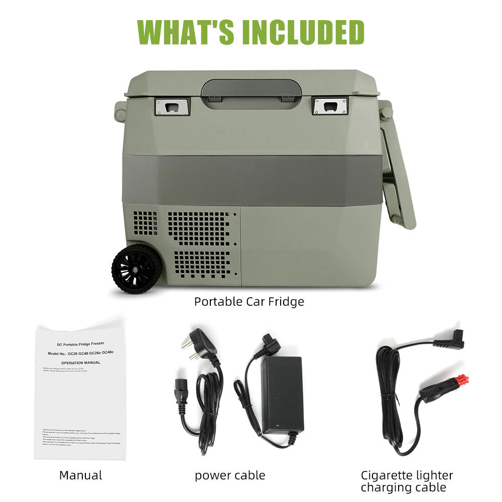 Réfrigérateur portable 40L à double zone 12V pour voiture