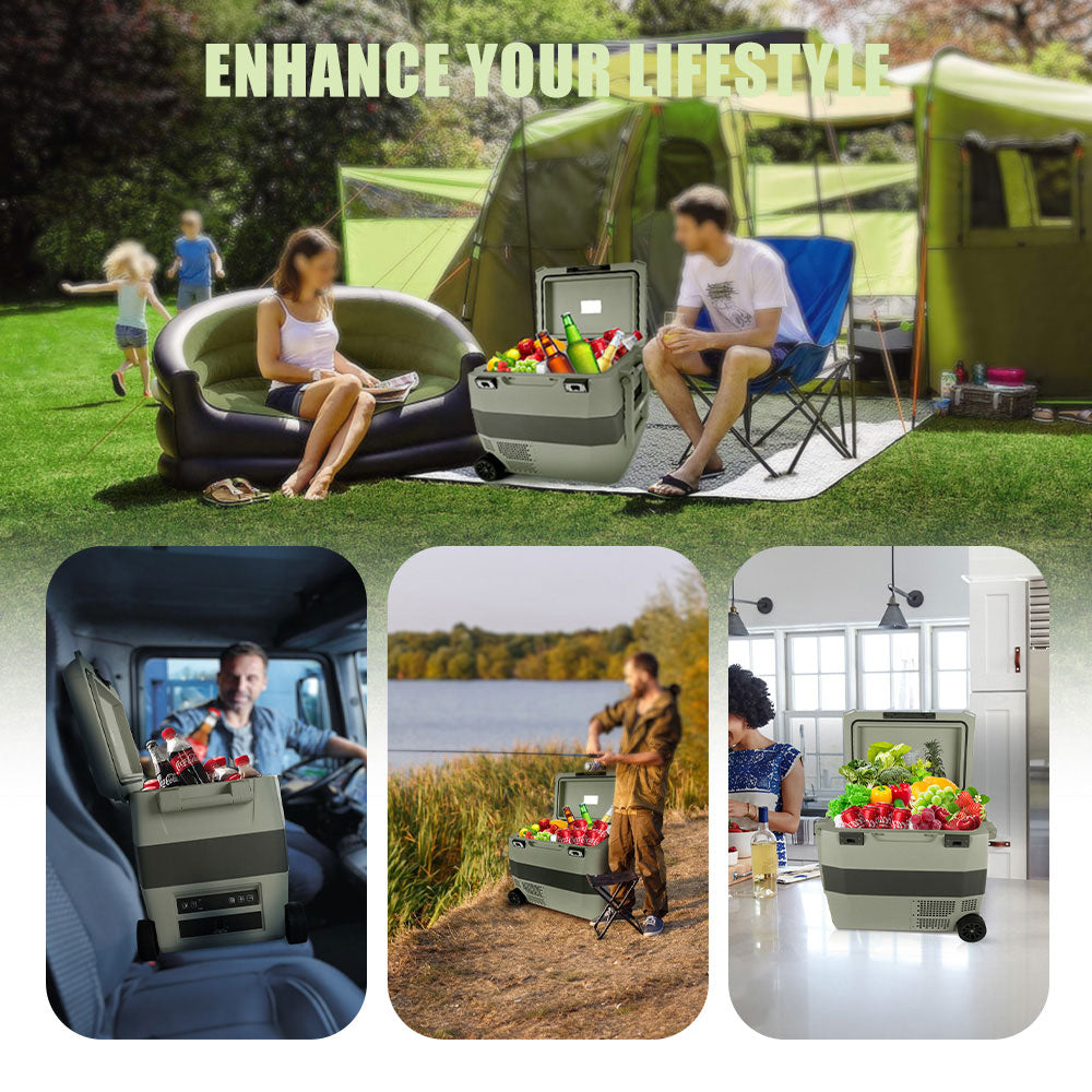 40L Dual-Zonen tragbarer Kühlschrank 12V für Auto