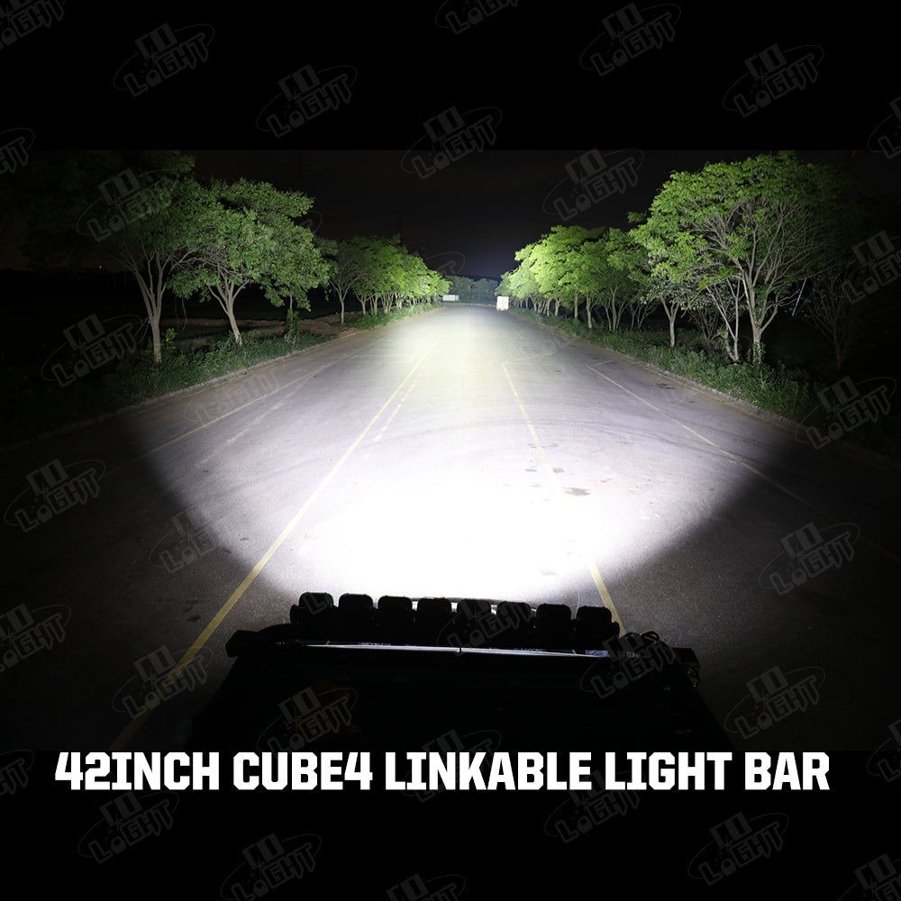 COLIGHT 42 Zoll Cube4 Serie LED quadratische fahrbare verbindbare Lichtleiste - 8 Lampen