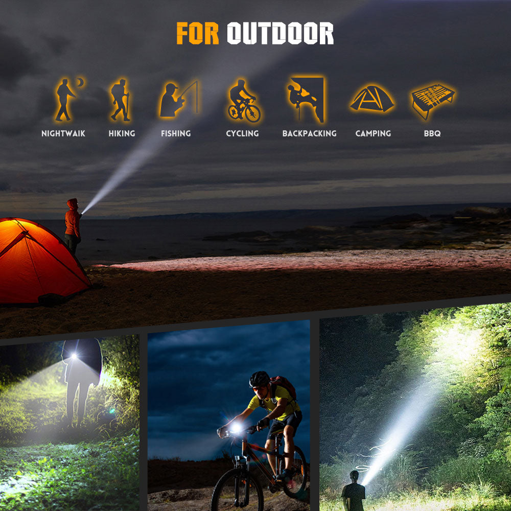 4inch HP Series 10W Wide Laser Beam Pocketable LEP Flashlight