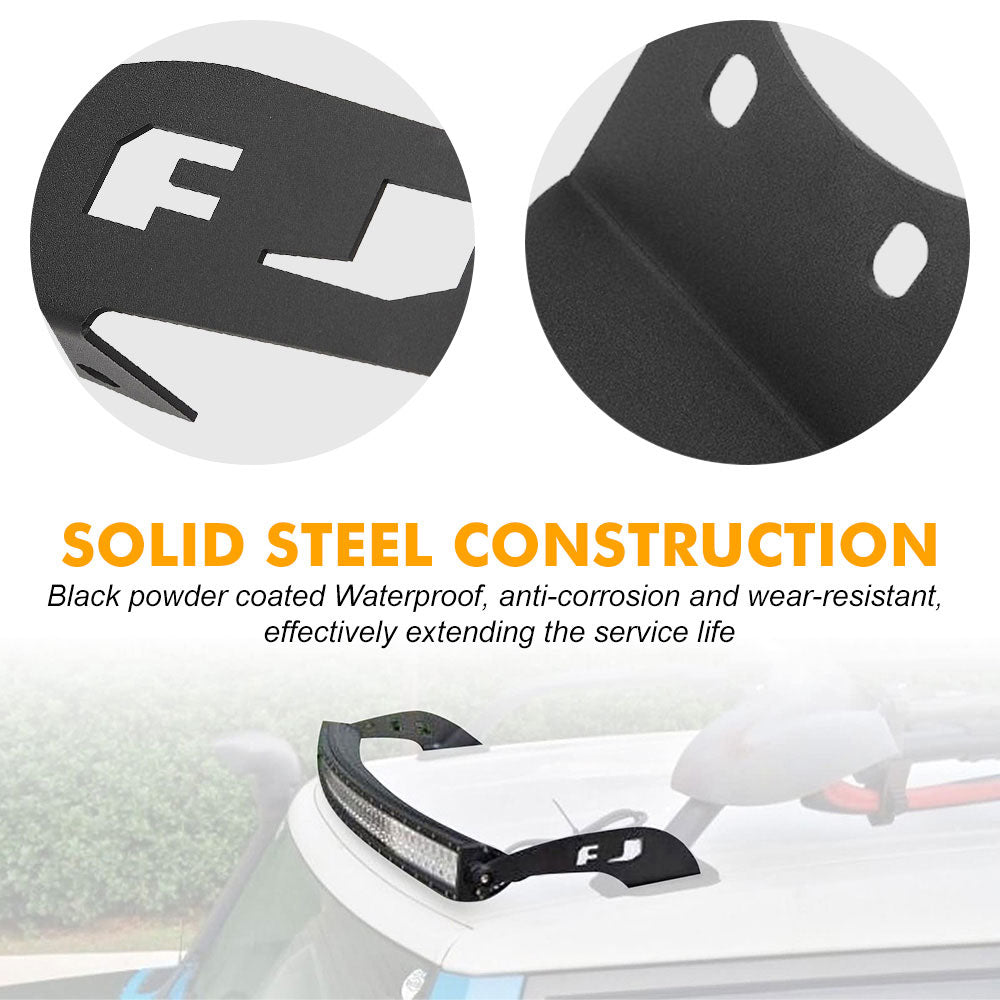2007-2014 Toyota FJ Cruiser 52inch Light Bar Upper Windshield Mounting Brackets