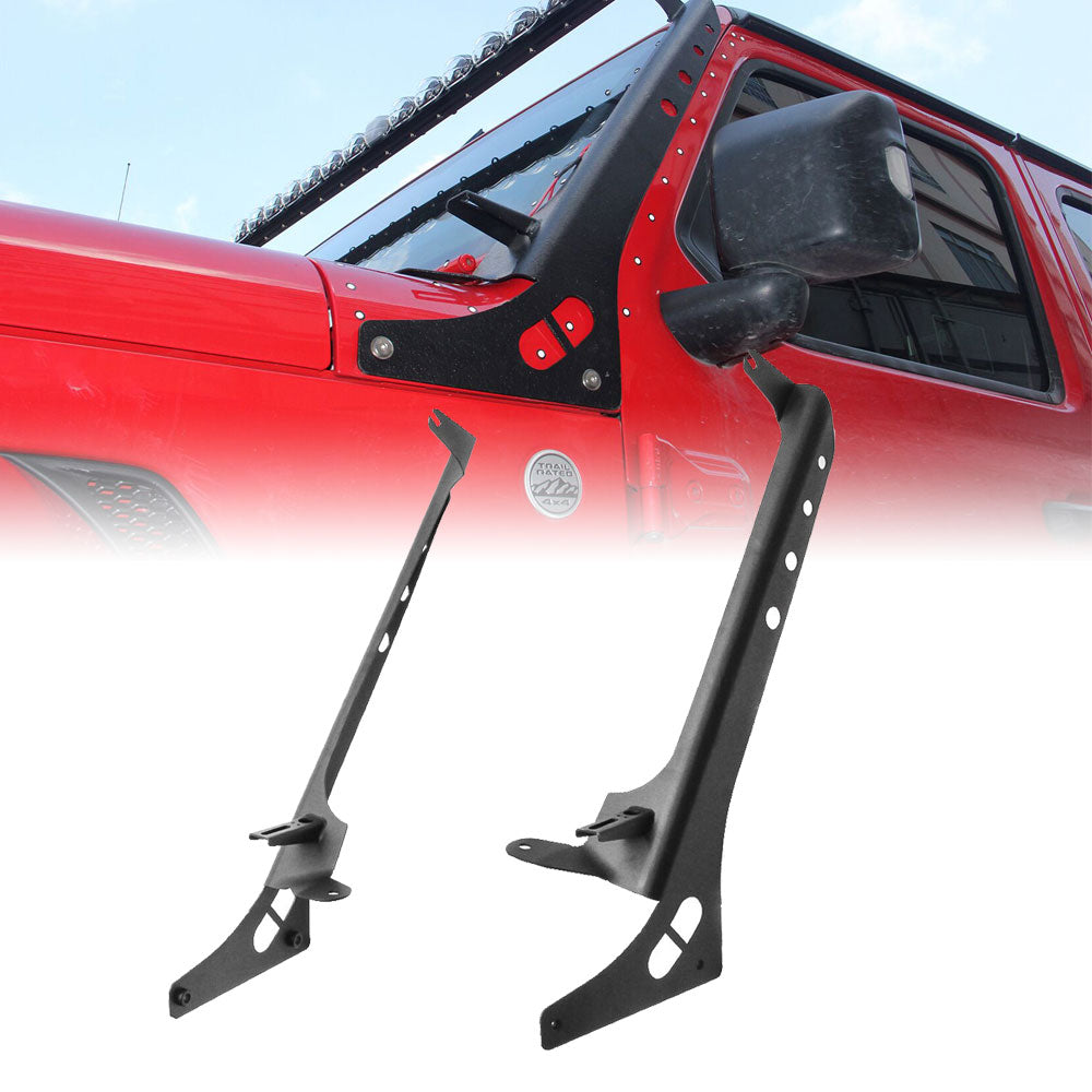 Supports de montage de toit pour barre lumineuse 52 pouces Jeep Wrangler JL 2018-2023