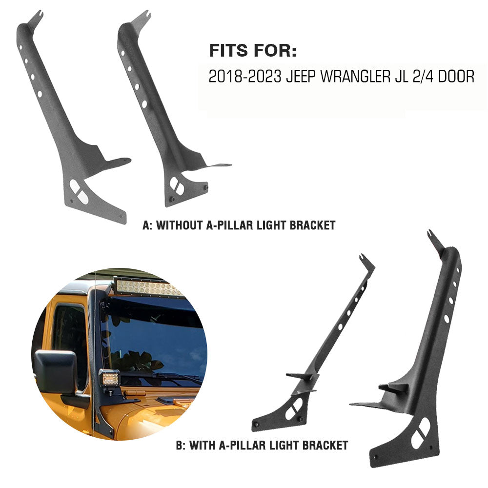 52inch roof led Light Bar Mounting Brackets for Wrangler JL