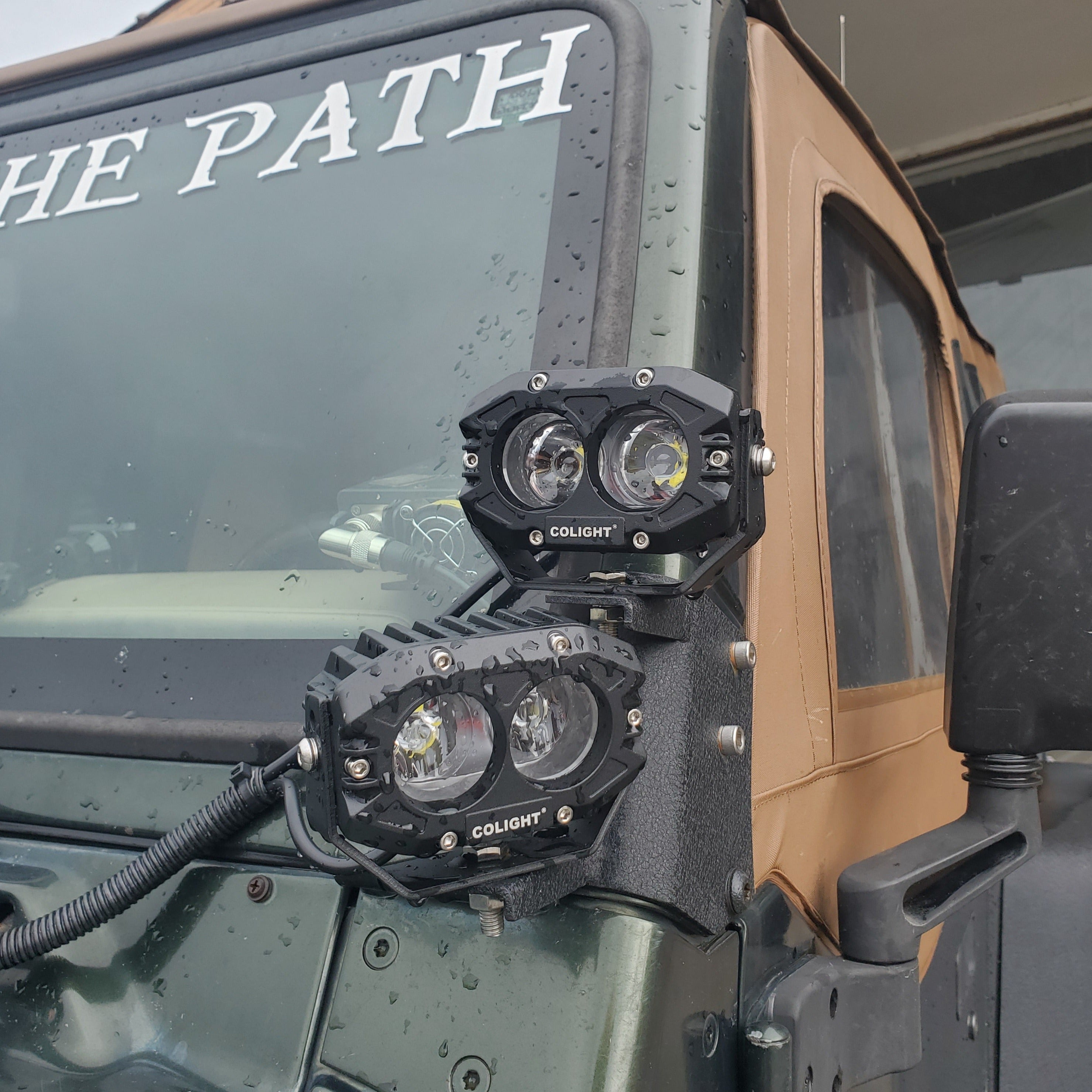 COLIGHT 4inch Rob2 Pro Series White Flood and white Diffused A-Pillar Lights