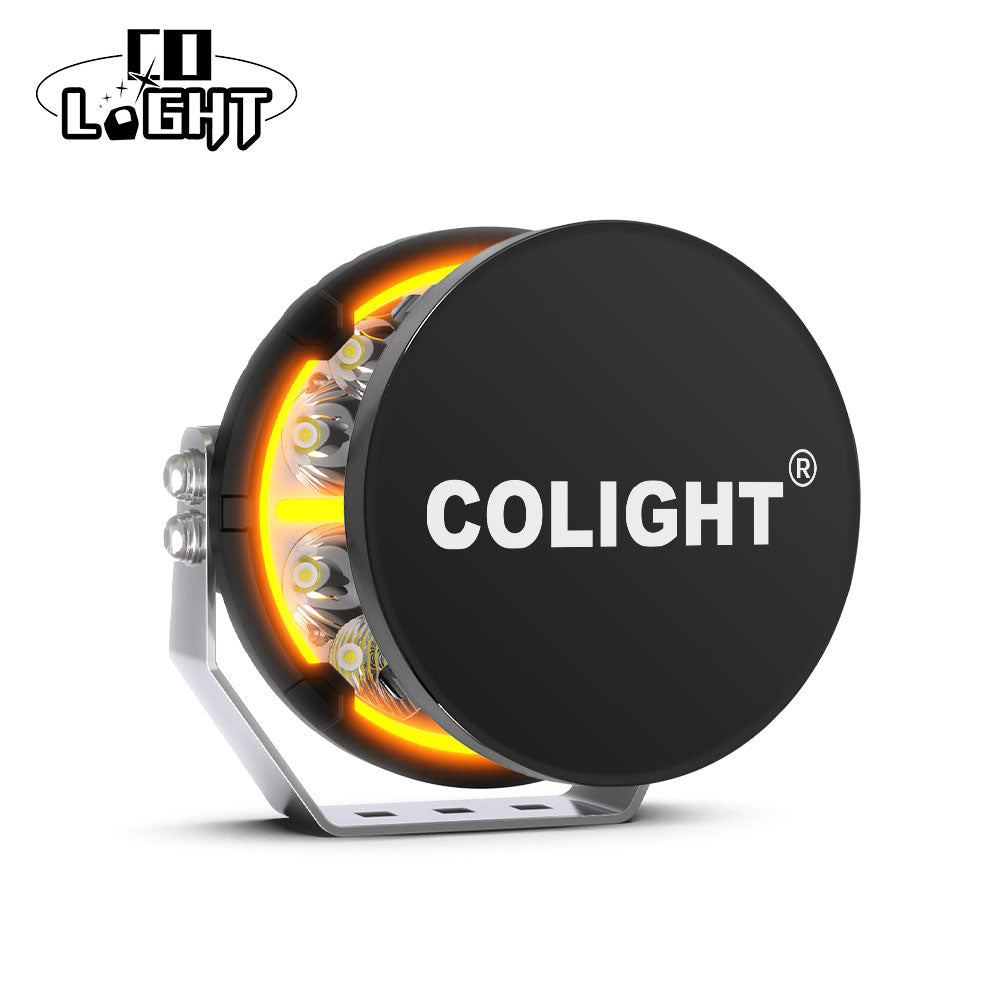 Schutzhülle für 9-Zoll TrailBlazer Serie LED-Fahrlicht - Gelb/Schwarz (Set/2 Stück)