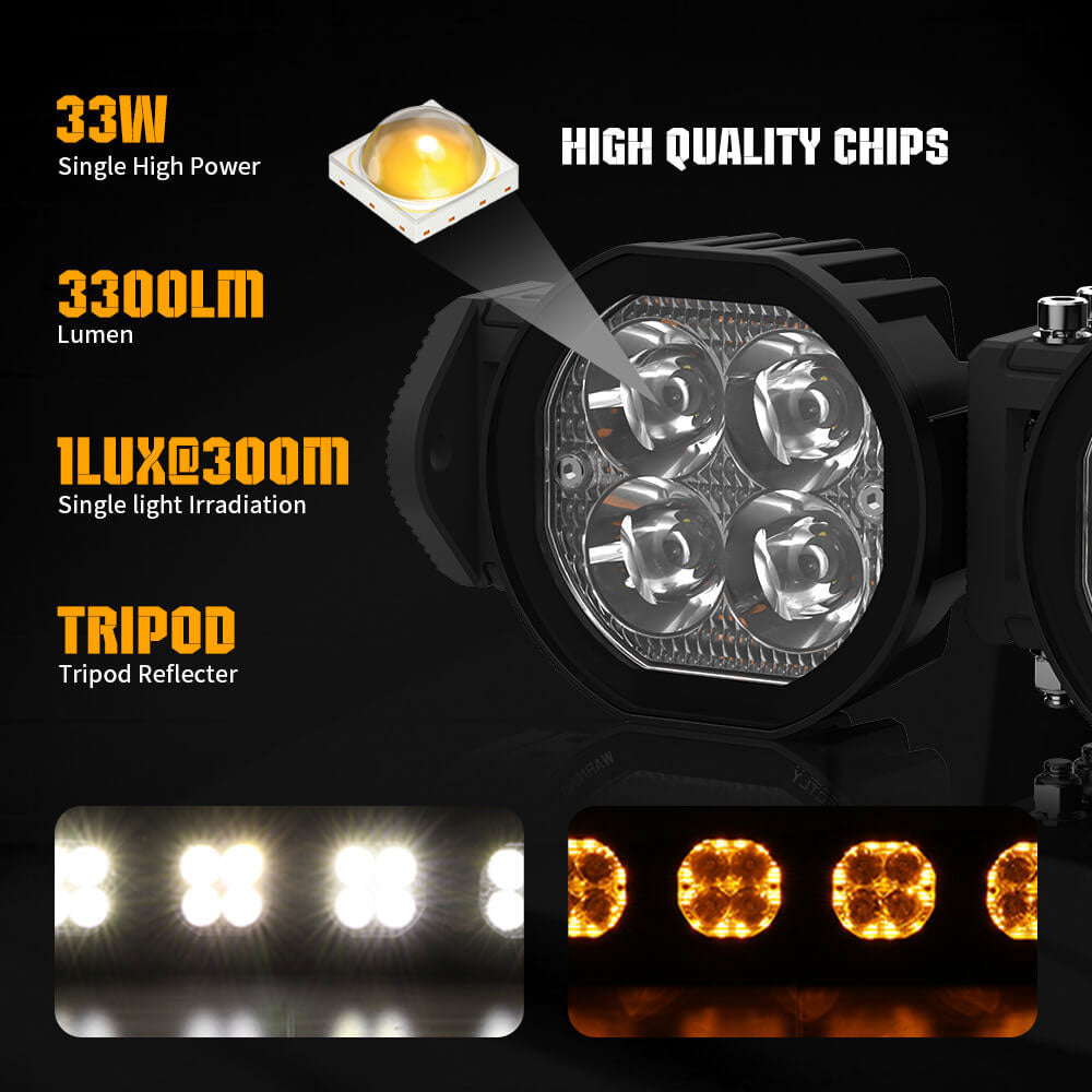 COLIGHT 50 Zoll Mojave Serie Verbindbare Lichtleiste mit gelber Hintergrundbeleuchtung