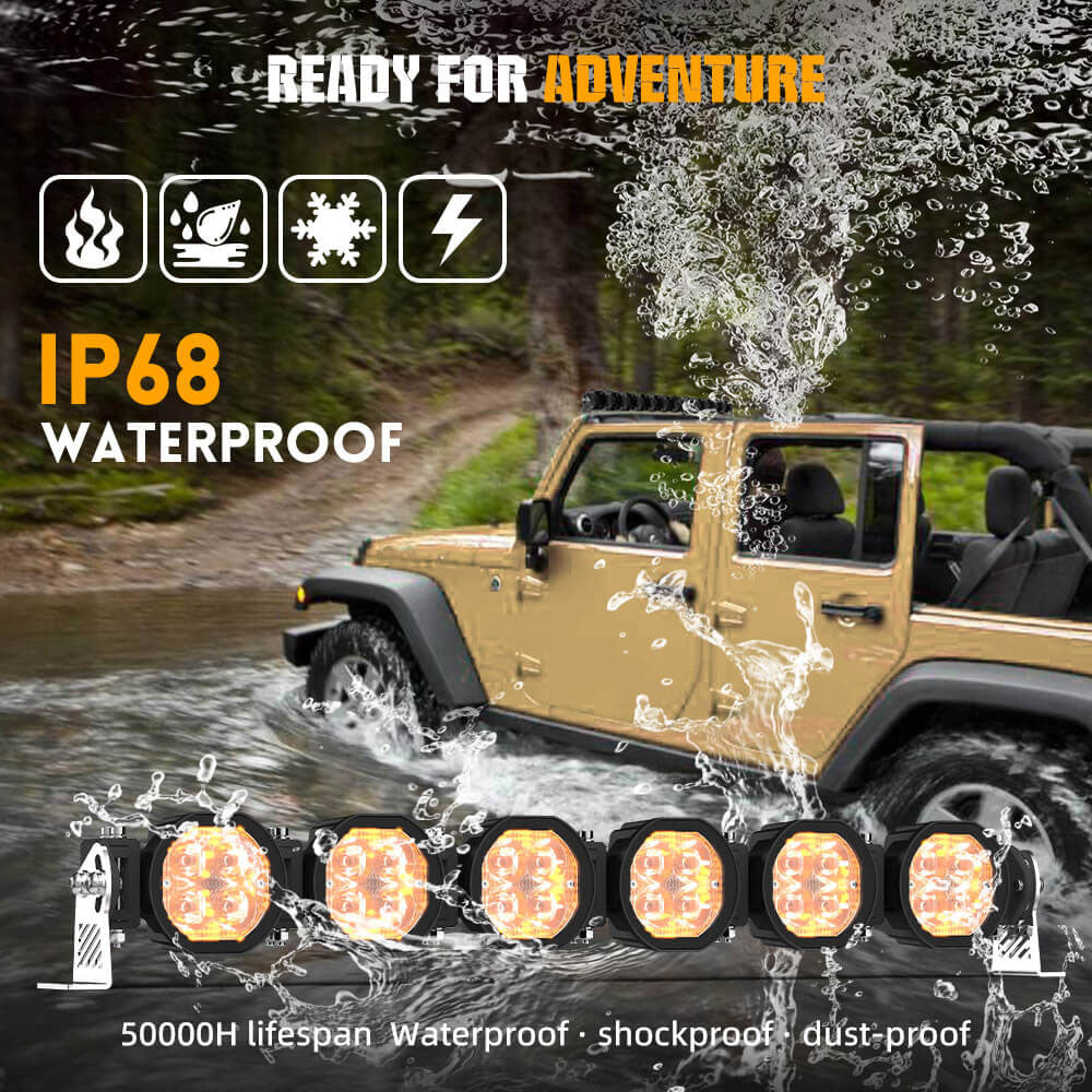 COLIGHT 50inch Mojave Series Linkable Light Bar With Yellow Backlight