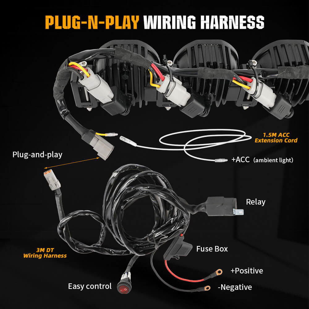 COLIGHT 50inch Mojave Series Linkable Light Bar With Yellow Backlight