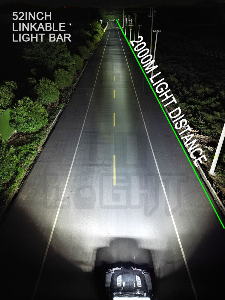 COLIGHT 52inch Striker Series LED Round Driving-Linkable Light Bar outdoor Light Performance