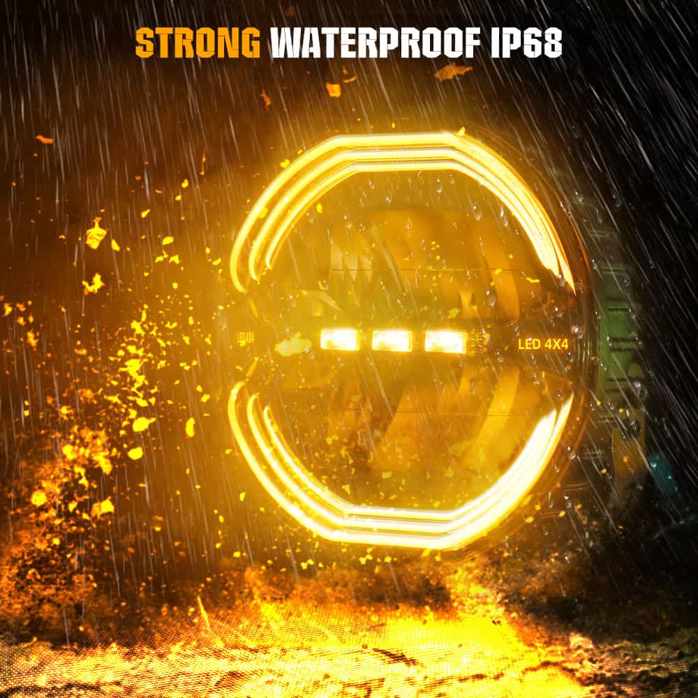 COLIGHT 9inch SharkX Series Offroad Driving Light-Hi Low Beam& Dual Color DRL