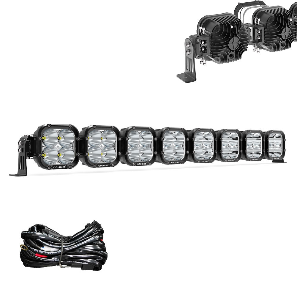 COLIGHT 42 Zoll Cube4 Serie LED quadratische fahrbare verbindbare Lichtleiste - 8 Lampen
