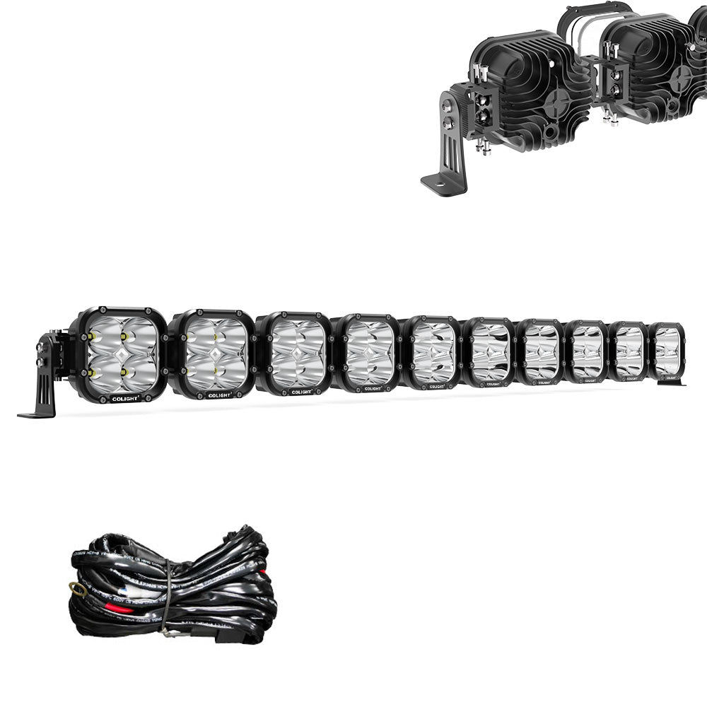 COLIGHT 52 Zoll Cube4 Serie LED quadratische fahrbare verbindbare Lichtleiste - 10 Lampen