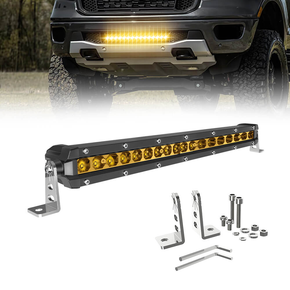 14 Zoll G10 Serie Gelber Strahl 36W Einreihige Schlanke Lichtleiste