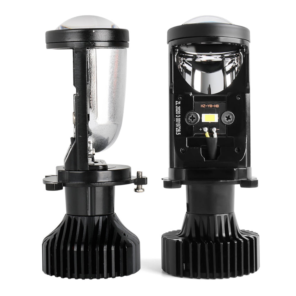 Y6 Mini Projektor 6000K LED Scheinwerferlampen-H4/9003/HB2 (Set/2 Stück)