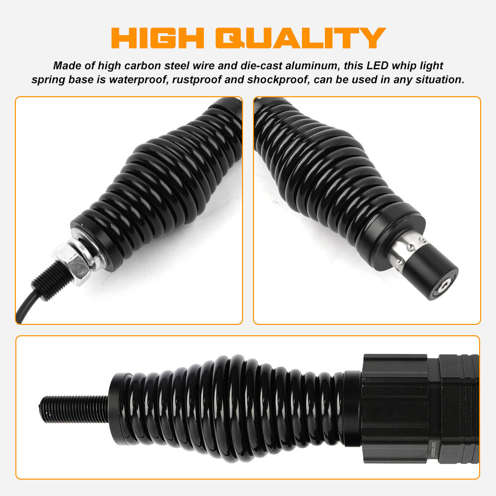 Heavy Duty Spring Mounts For the 1.75" Fat Whip Lights(Pair/2pcs)