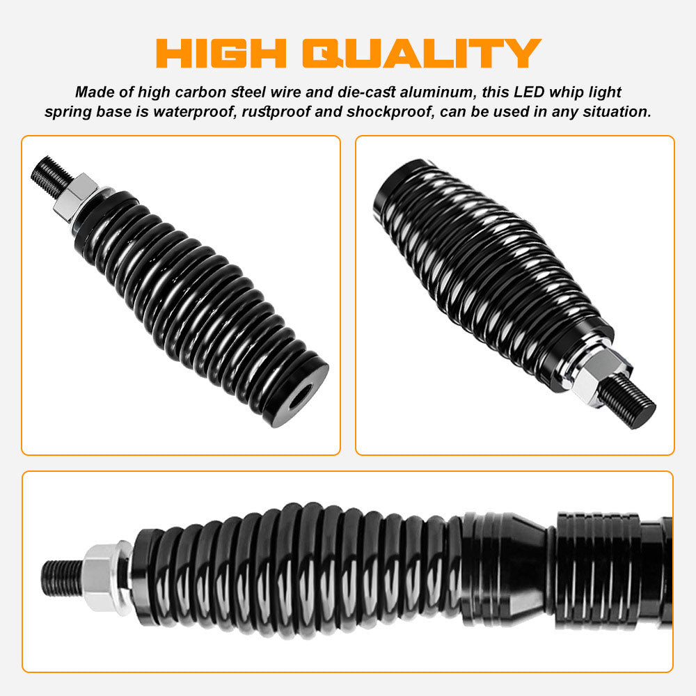 Heavy Duty Spring Mount For the 0.75" Slim Whip Light(Pair/2pcs)
