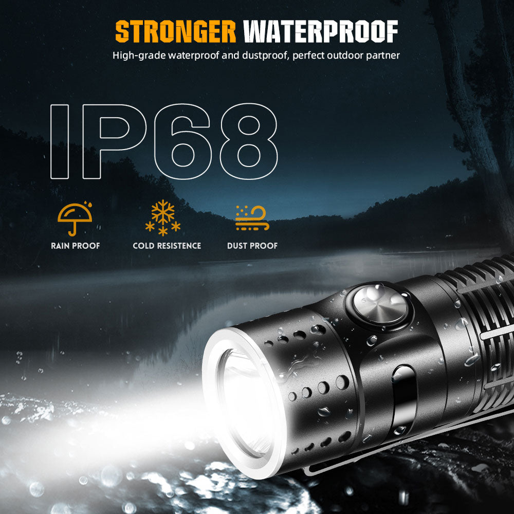 4inch HP Series 10W Wide Laser Beam Pocketable LEP Flashlight