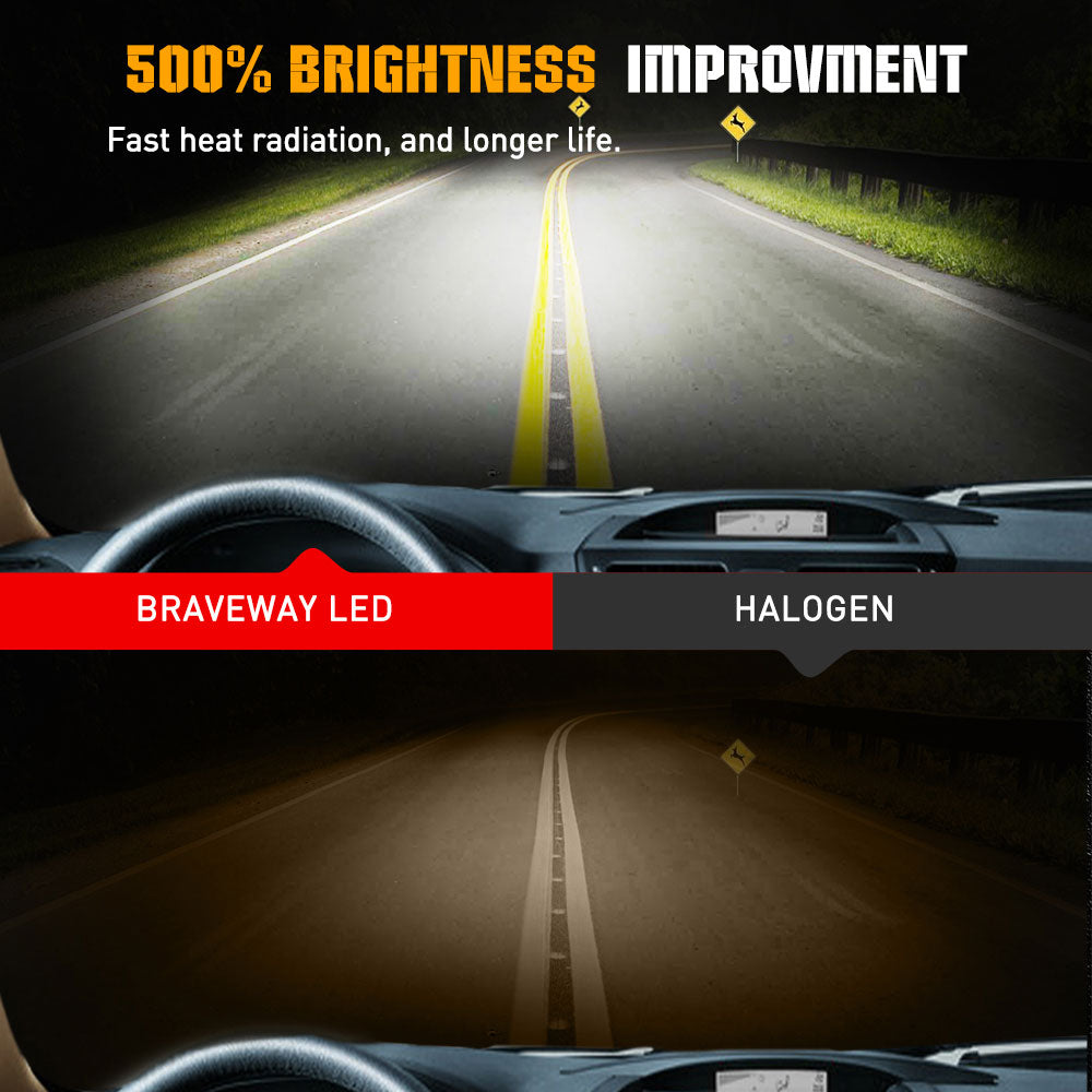 Ampoules de phare à faisceau blanc haute puissance K18 Série H4 9003 HB2 (Set/2pcs)