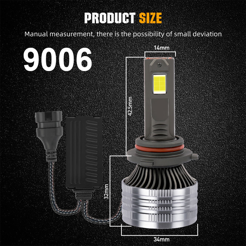 Bombillas para faros delanteros de haz blanco de alta potencia HB4 de la serie K18 9006 (juego de 2 unidades)