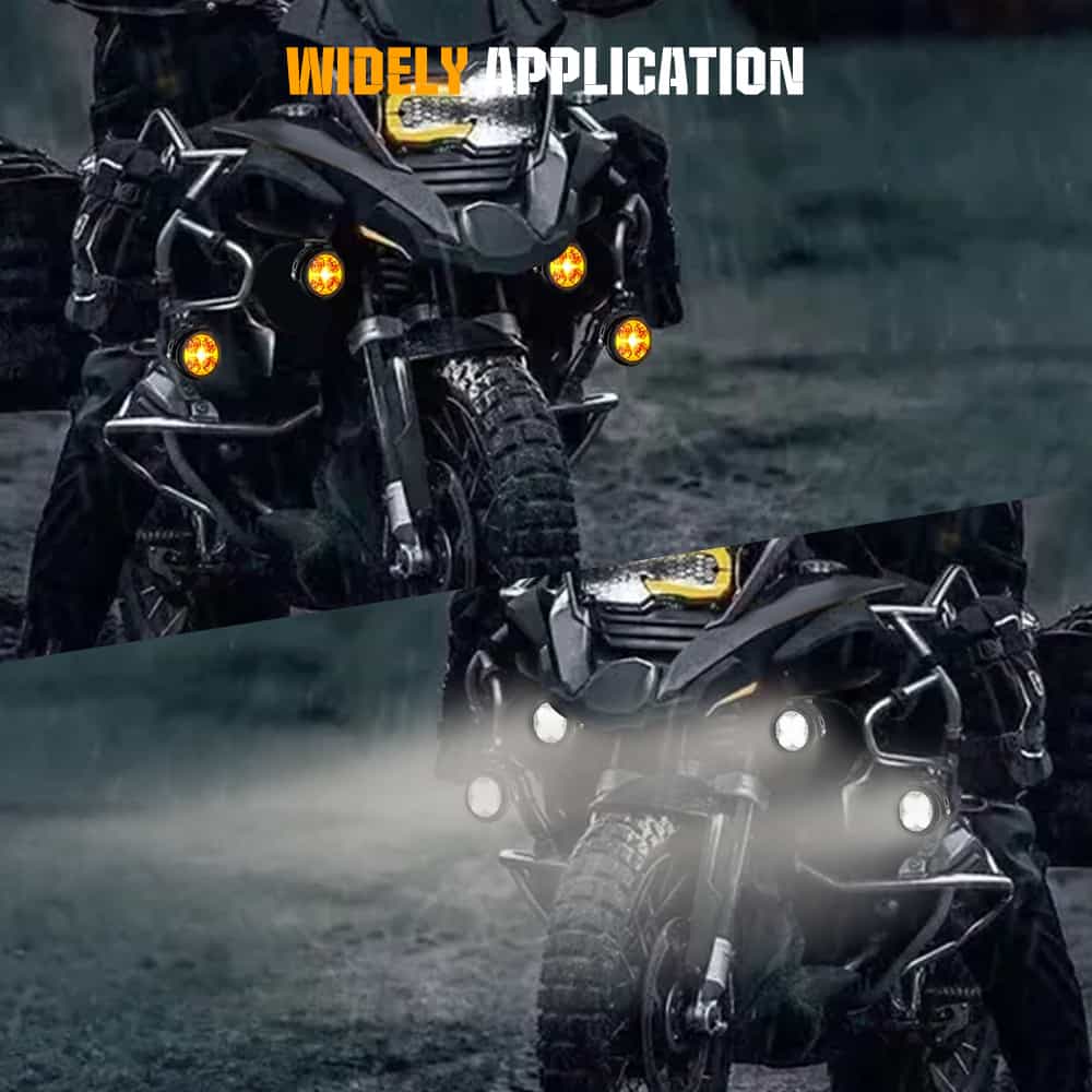 CO LIGHT 3.5inch D03 Series Motorcycle Lights With Amber Backlight