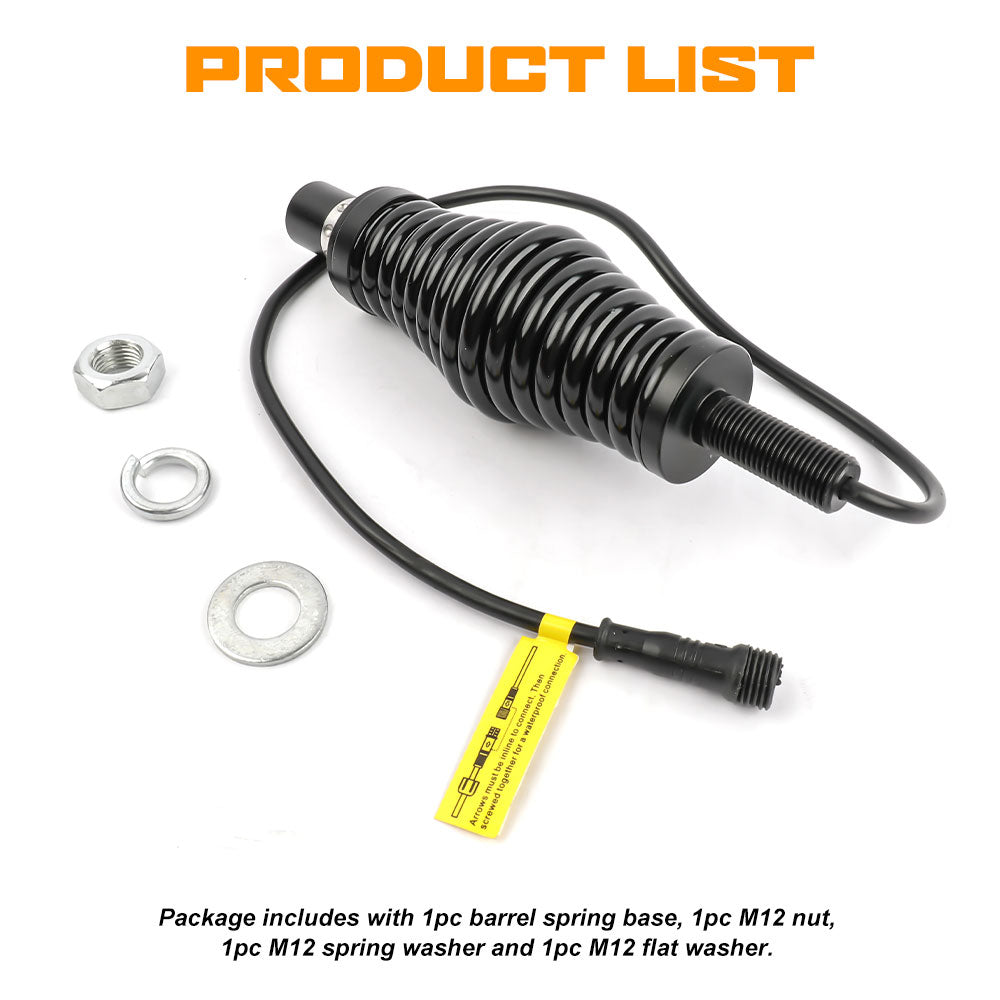 Heavy Duty Spring Mounts For the 1.75" Fat Whip Lights(Pair/2pcs)