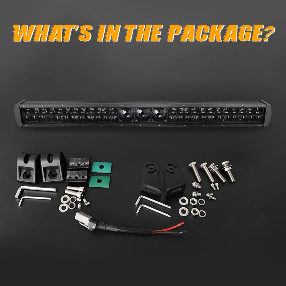 32inch F25 Series Multi Spot-projector Laser Module Dual Row LED Light Bar