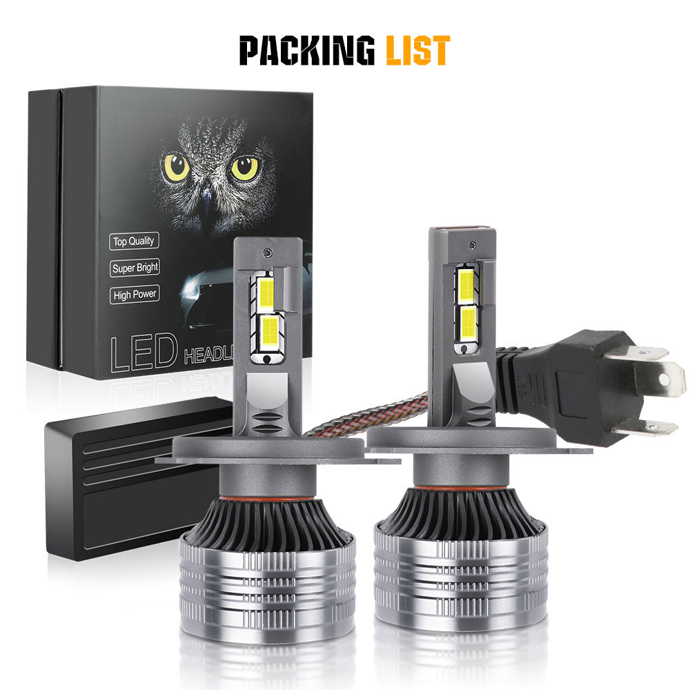 Bombillas para faros delanteros de haz blanco de alta potencia H13 9008 de la serie K18 (juego de 2 unidades)