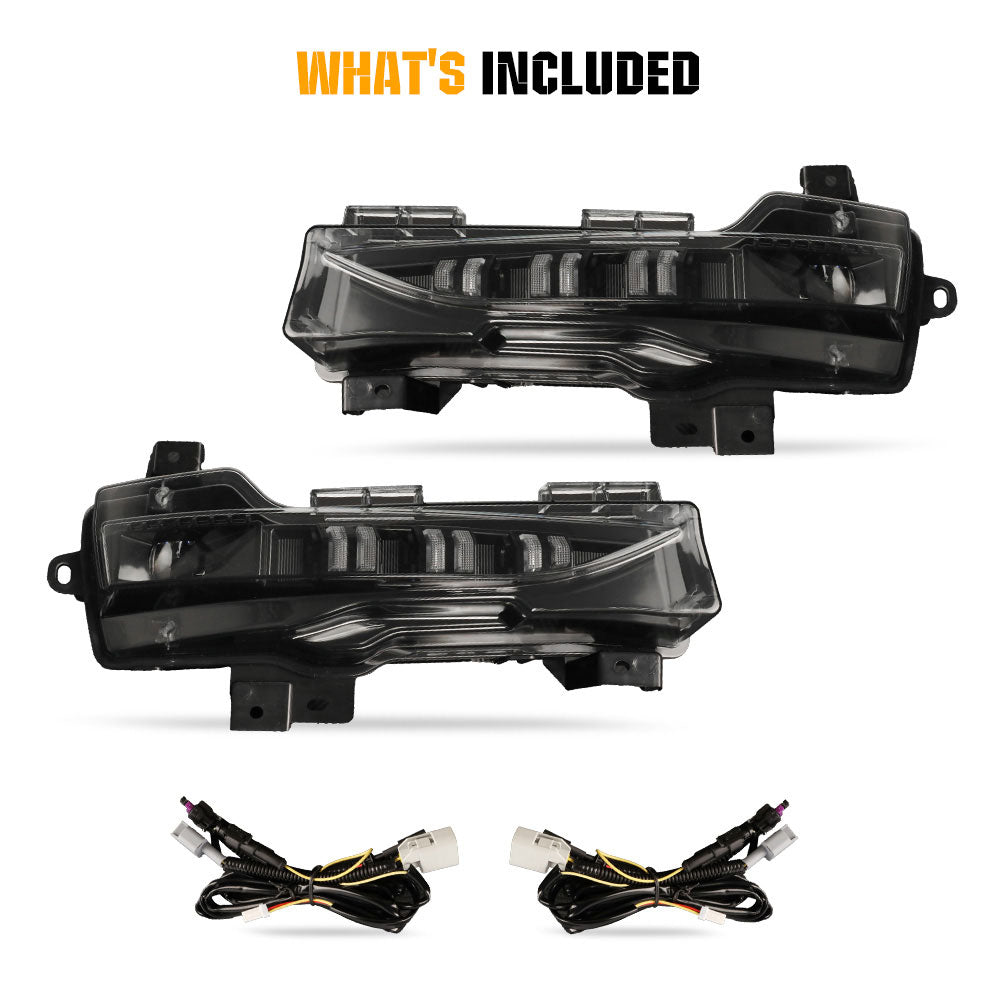Replacement Led Projector Fog Light With Turn DRL for 2019-2023 Tesla Model 3 / Y