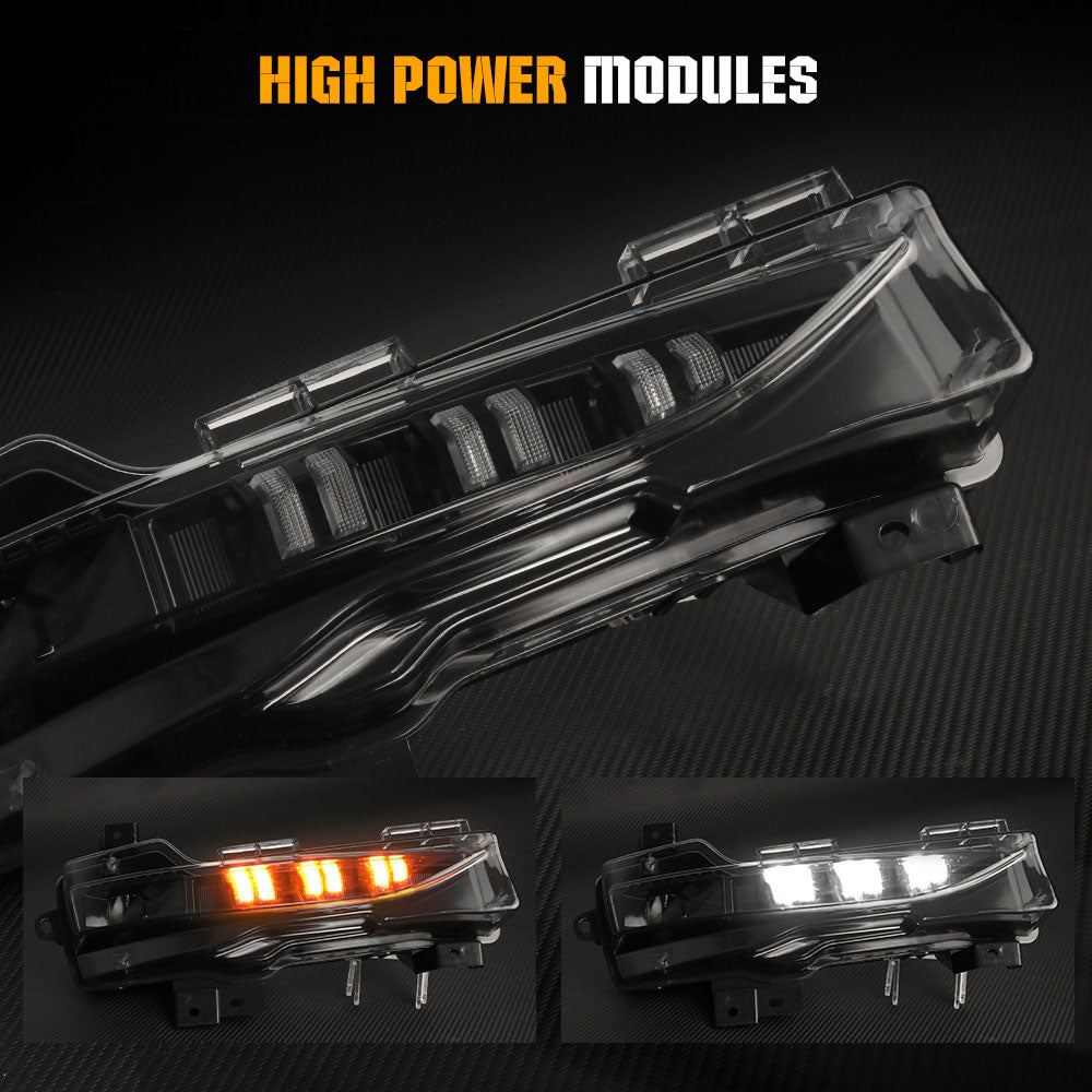 Ersatz-LED-Projektor-Nebelscheinwerfer mit Blinker-Tagfahrlicht für 2019-2023 Tesla Model 3 / Y