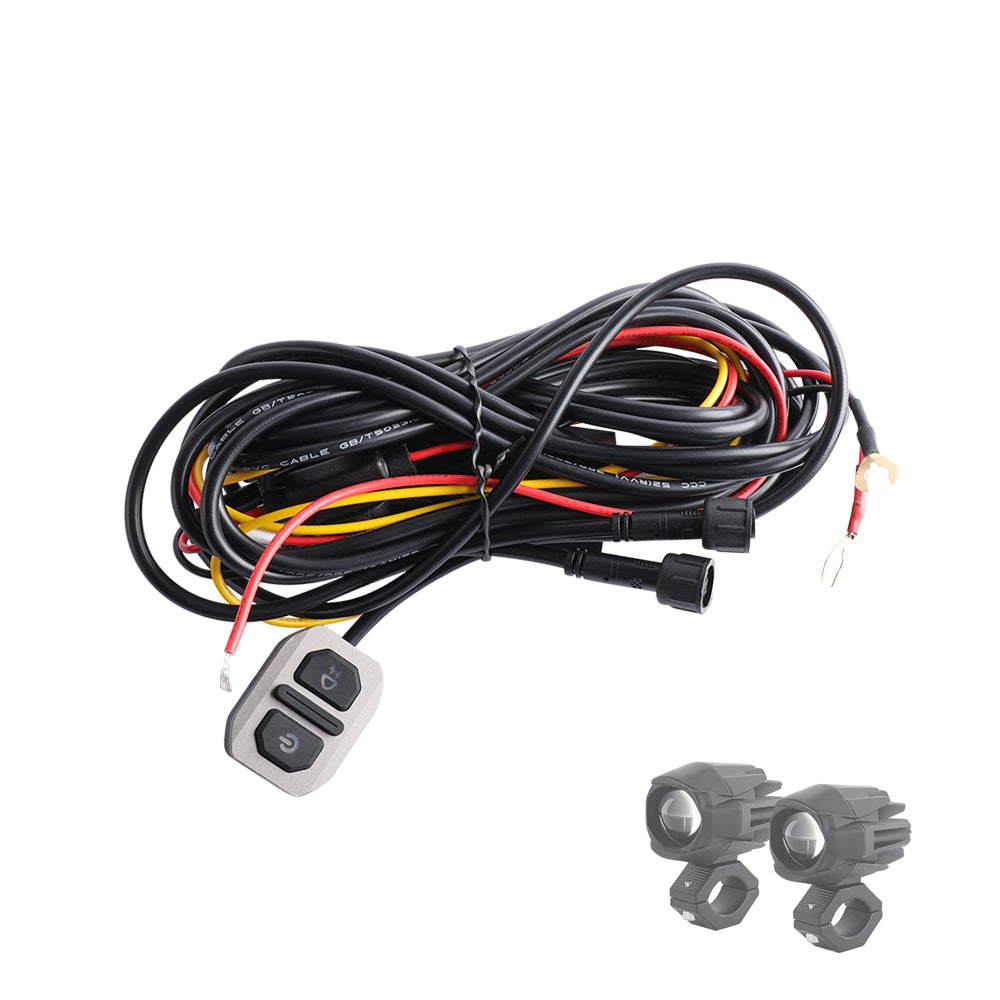 Strobe-Kabelbaum für 3-Zoll MF-Serie Motorradlichter