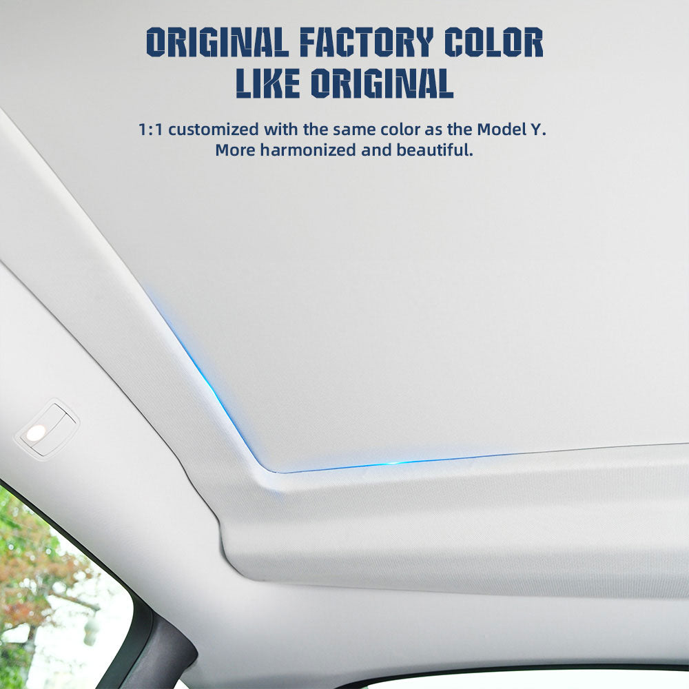 Parasol de techo de cristal totalmente eléctrico para Tesla Model Y 2019-2023