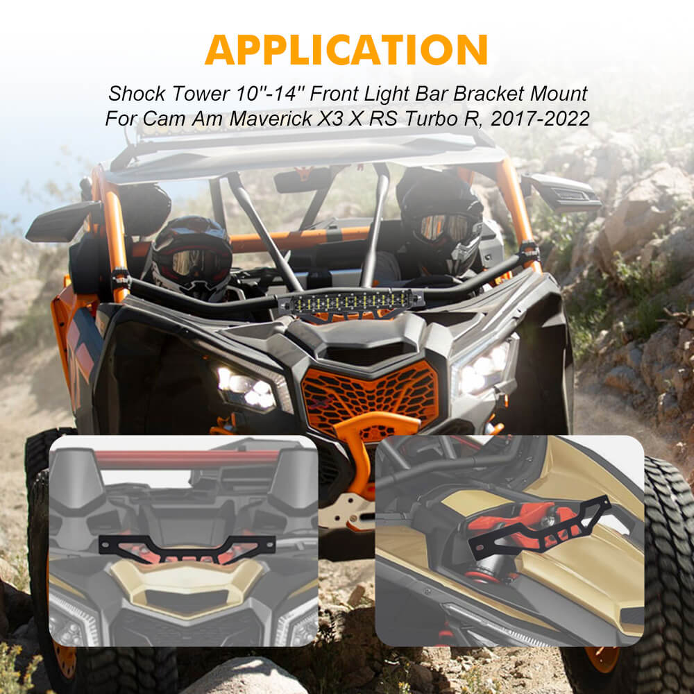UTV Front Light Bar Bracket Mount For 2017+ Cam Am Maverick X3