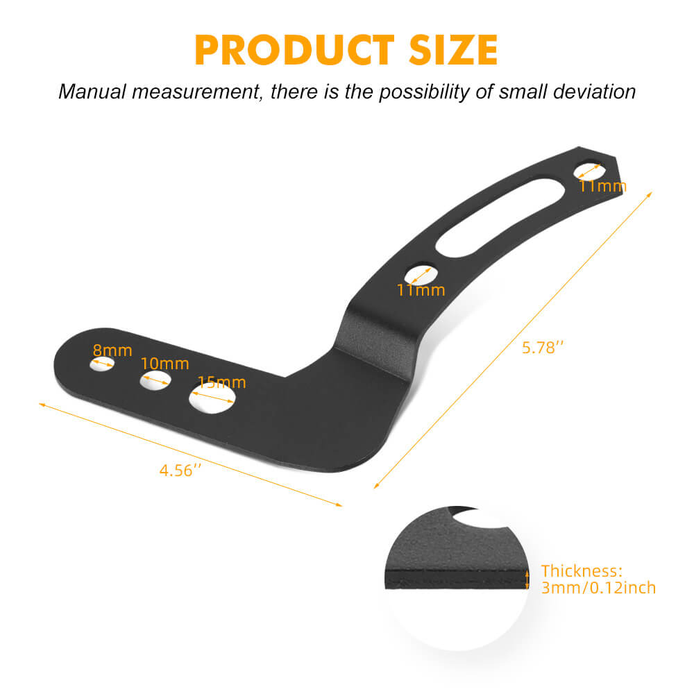 Upper LED Light Bar Roof Mount Brackets For Polaris RZR 900 1000 800