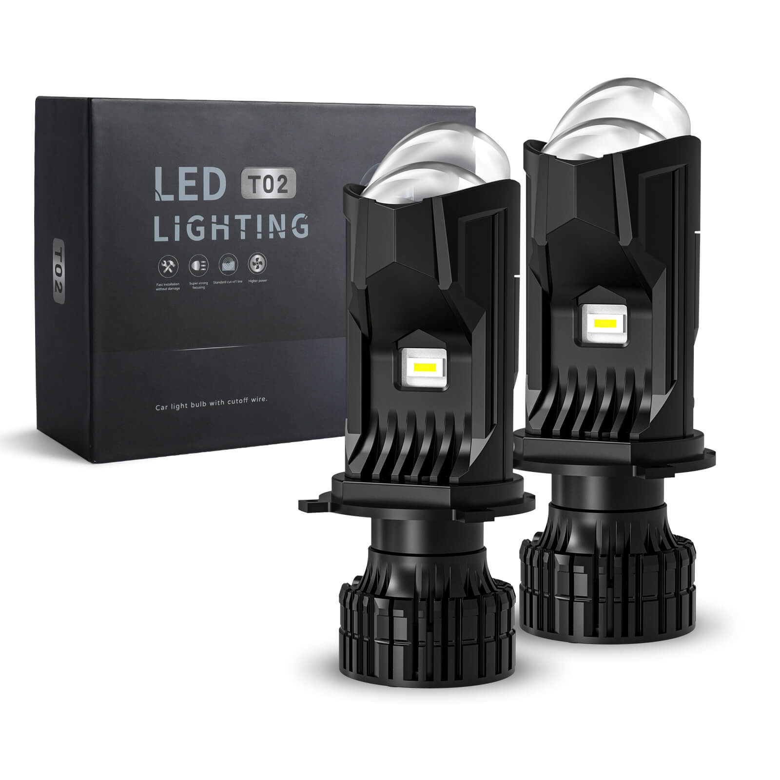 COLIGHT Y9 Plus Series H4 Plug Dual Mini-Projector LHD Mode LED Headlight Bulb