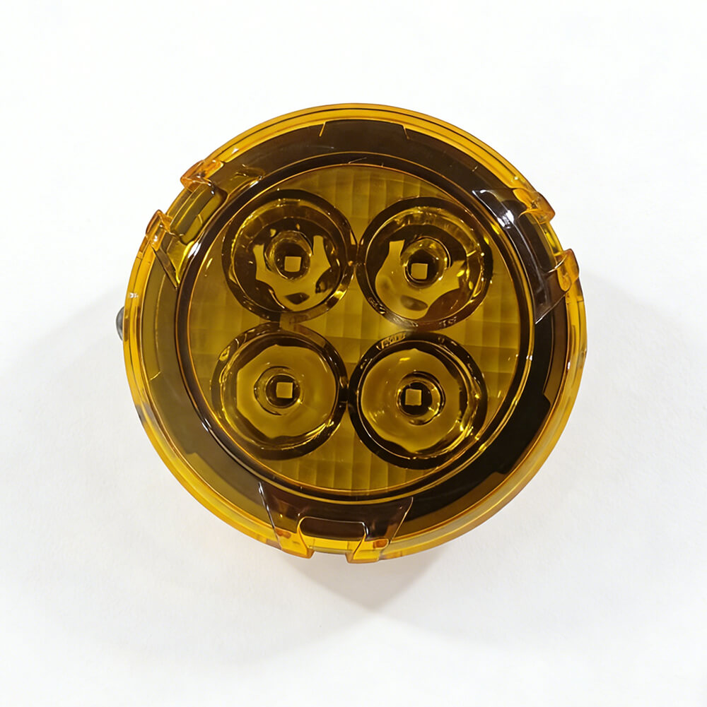 Protective Cover For 3.5inch D03 Series Motorcycle Lights-Yellow/Black(Set/2pc)