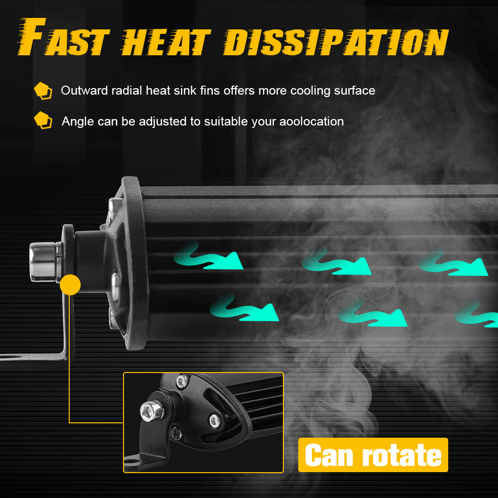 32inch Z10 Series White & Yellow Strobe Slim Light Bar